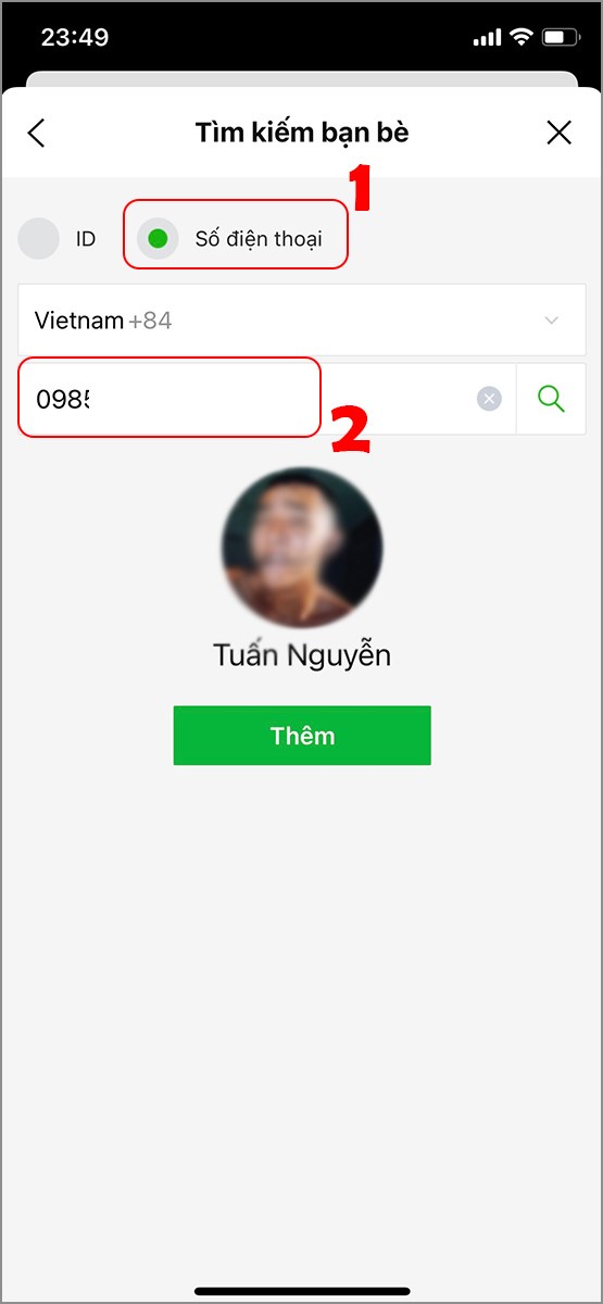 Tìm kiếm bằng số điện thoại Tìm kiếm bằng số điện thoại