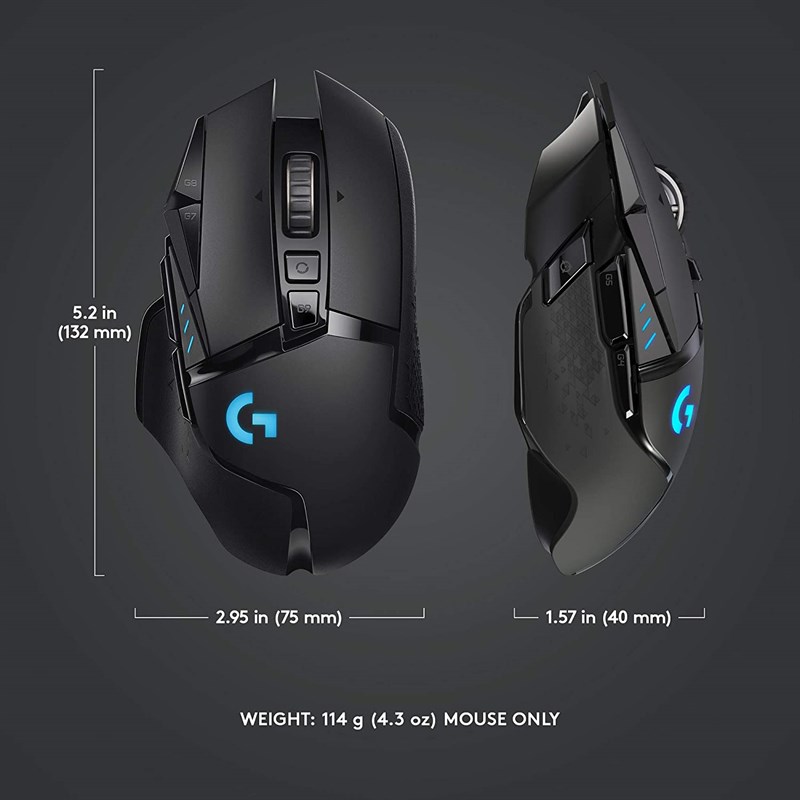 Thiết kế hầm hố của Logitech G502 Thiết kế hầm hố của Logitech G502