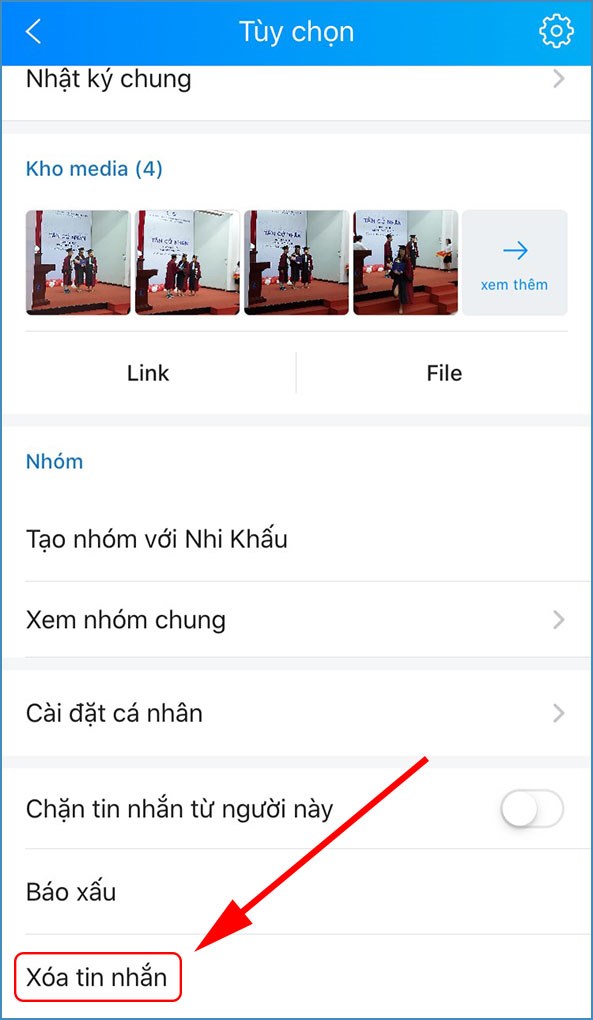 6-593x1020-1 Tính năng xóa đoạn hội thoại trên ứng dụng Zalo