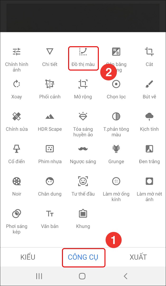 Chọn Đồ thị màu Chọn Đồ thị màu