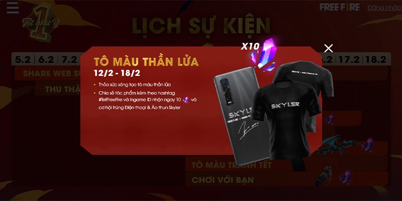 Sự kiện Tô Màu Tranh Tết Free Fire 2021 Sự kiện Tô Màu Tranh Tết Free Fire 2021