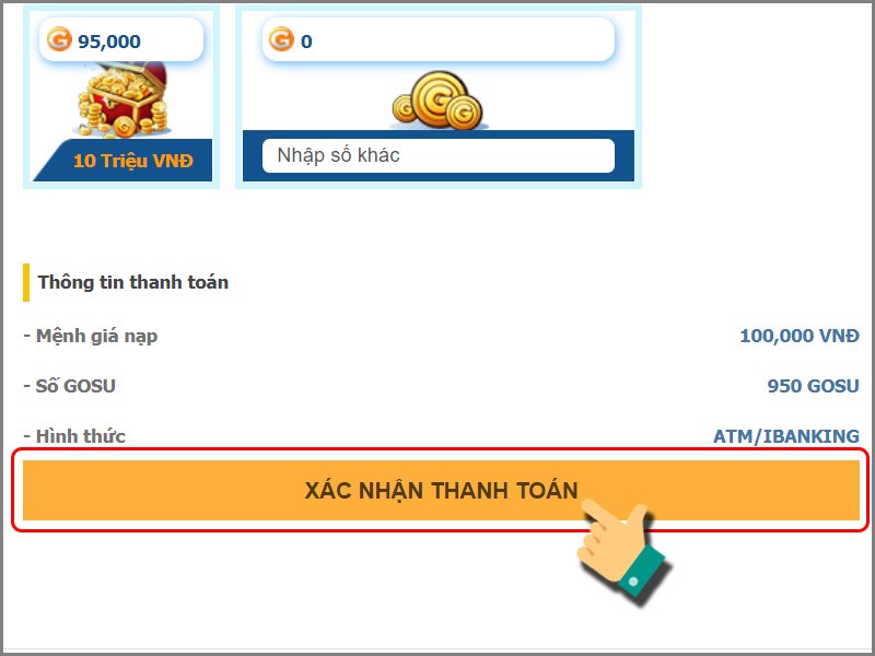 Xác nhận thanh toán Xác nhận thanh toán