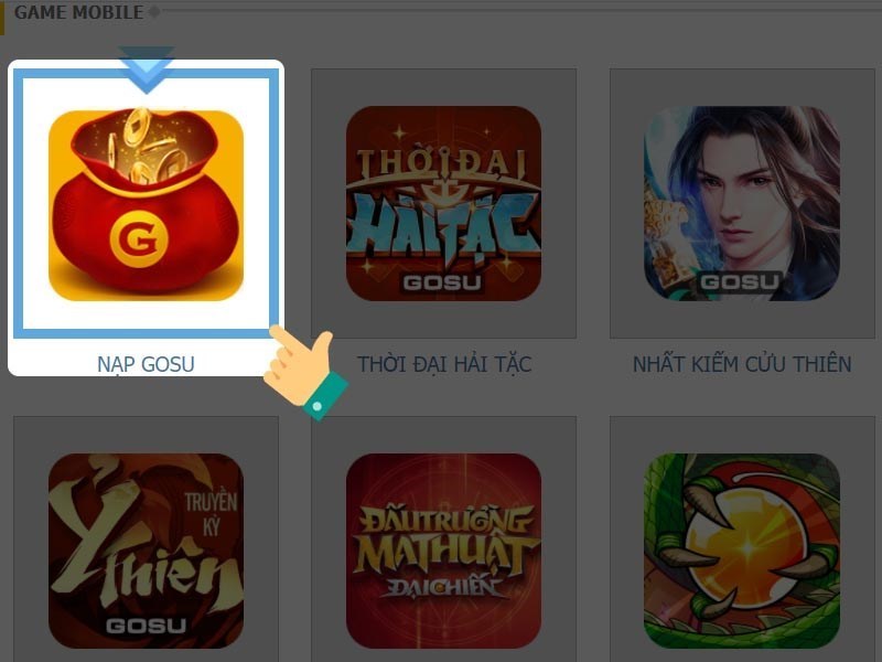 Chọn nạp GOSU Chọn nạp GOSU