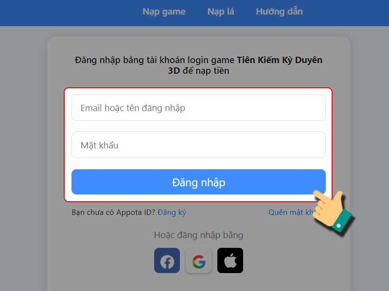Đăng nhập tài khoản game Tiên Kiếm Kỳ Duyên 3D Đăng nhập tài khoản game Tiên Kiếm Kỳ Duyên 3D