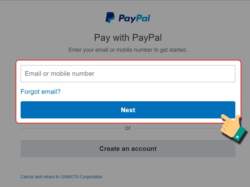 Đăng nhập tài khoản PayPal để thanh toán Đăng nhập tài khoản PayPal để thanh toán
