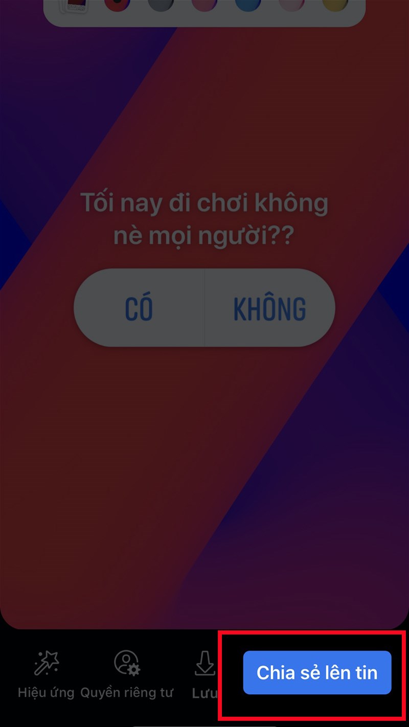 Nhấn Chia sẻ lên tin Nhấn Chia sẻ lên tin