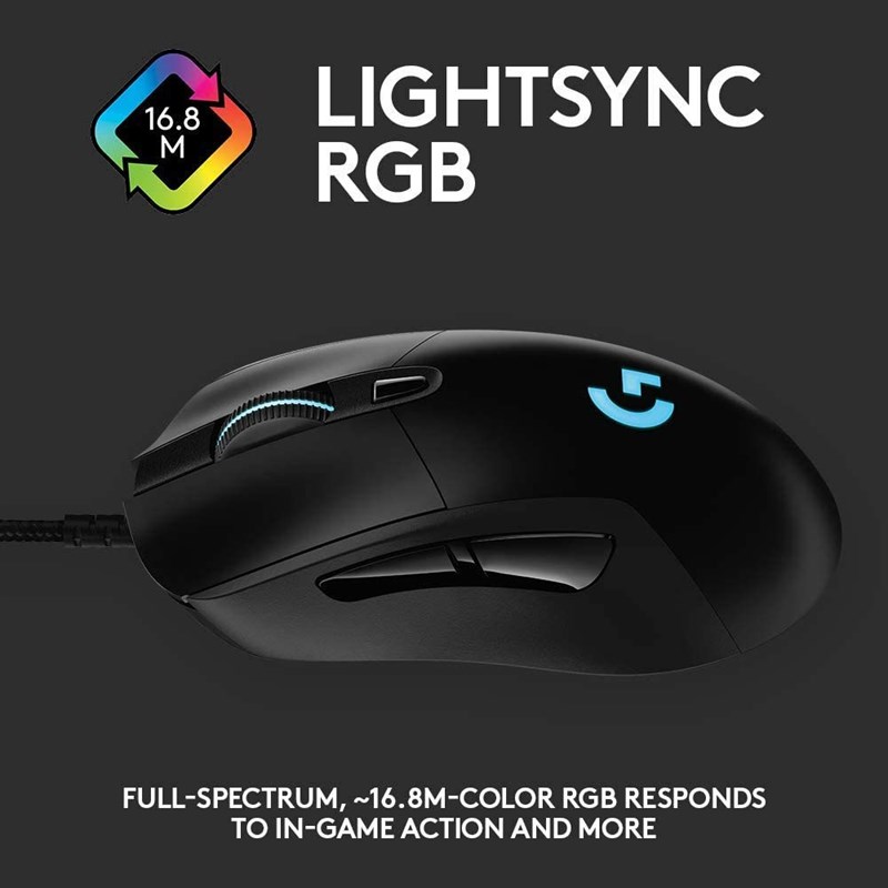 Logitech G403 Hero với dải màu LED RGB Logitech G403 Hero với dải màu LED RGB