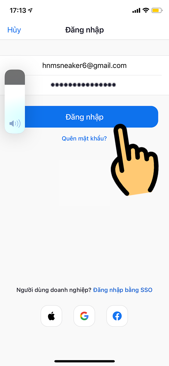 Đăng nhập bằng tên email và mật khẩu Đăng nhập bằng tên email và mật khẩu
