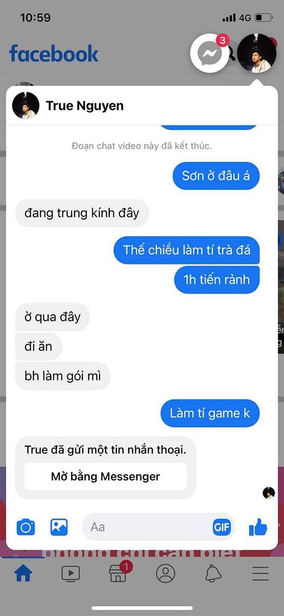 Bong bóng chat Messenger trên iOS Bong bóng chat Messenger trên iOS