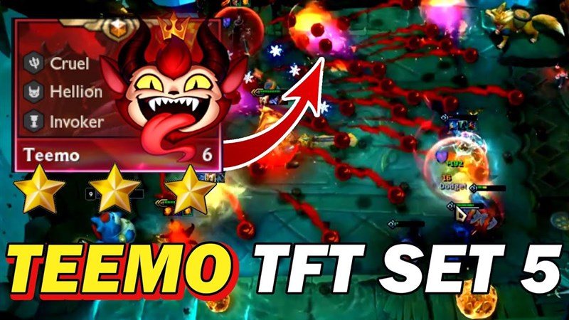 Teemo sẽ có thể liên tục thả bom huỷ diệt kẻ địch Teemo sẽ có thể liên tục thả bom huỷ diệt kẻ địch