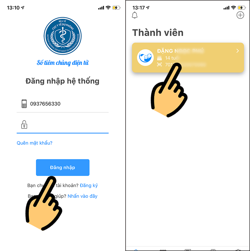 Đăng nhập với SĐT, mật khẩu Đăng nhập với SĐT, mật khẩu