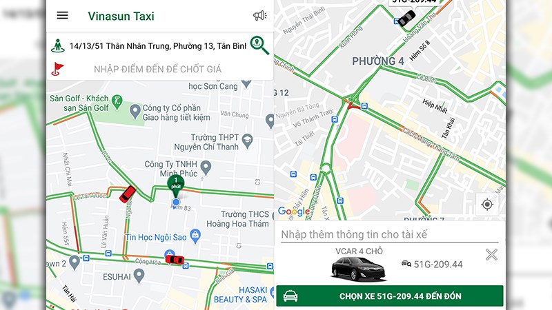 Ứng dụng Vinasun Ứng dụng Vinasun