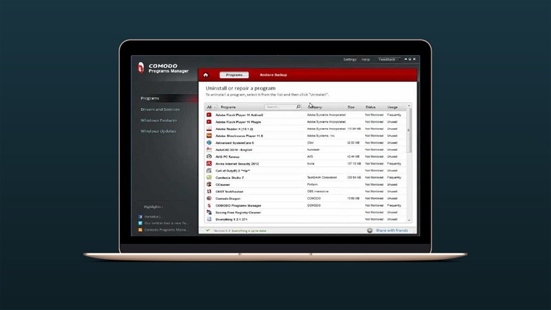Comodo Programs Manager Comodo Programs Manager