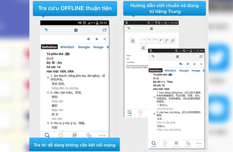 Ứng dụng Từ điển Trung Việt Trung Ứng dụng Từ điển Trung Việt Trung