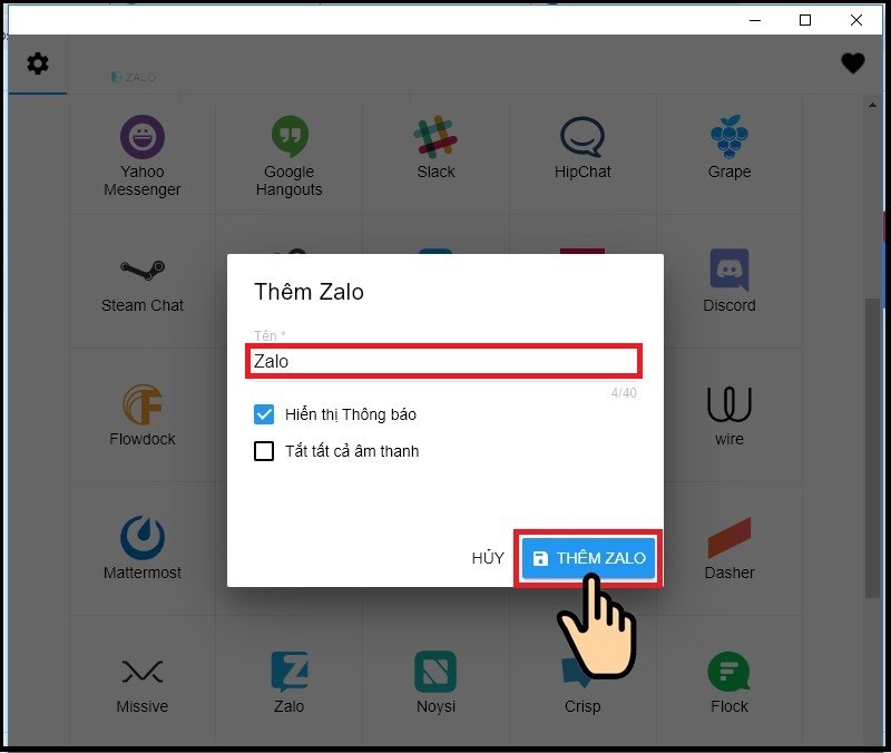 Thêm Zalo Thêm Zalo