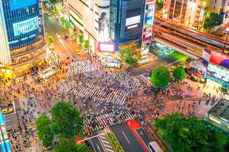 Hình ảnh nhộn nhịp tại Shibuya Hình ảnh nhộn nhịp tại Shibuya