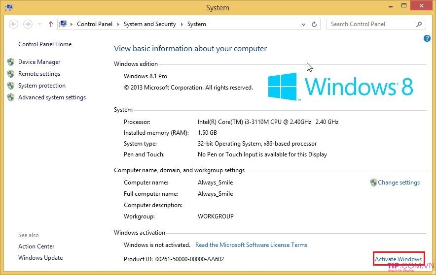 Cách Active Windows 8/8.1 đơn giản nhất 