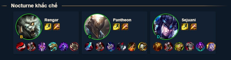 Nocturne khắc chế Nocturne khắc chế