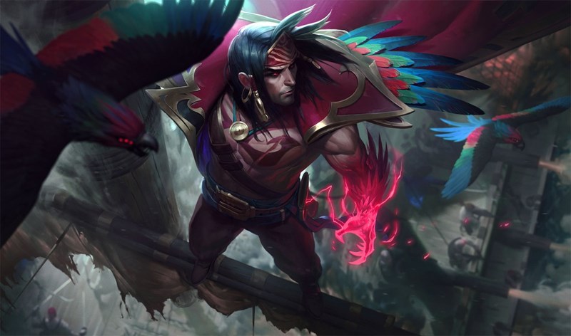 Giai đoạn đầu trận Swain Giai đoạn đầu trận Swain