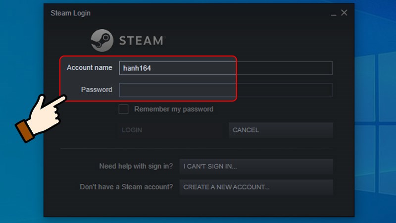 Đăng nhập tài khoản Steam Đăng nhập tài khoản Steam