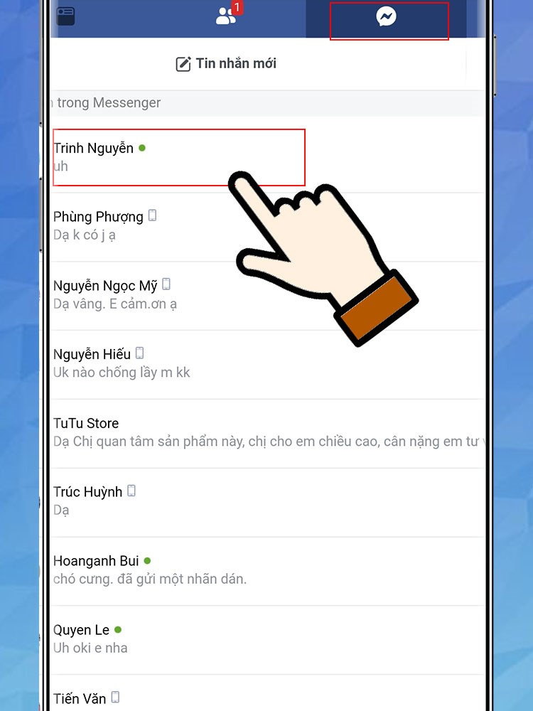 b33-750x1000-1 Chọn vào biểu tượng nhắn tin Messenger và chọn tin nhắn có đoạn hội thoại bạn muốn tải.