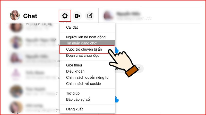 b33-800x450-3 cuộc trò chuyển đã ẩn do rời nhóm bằng cách chọn biểu tượng cài đặt hình bánh răng cưa > Cuộc trò chuyện bị ẩn