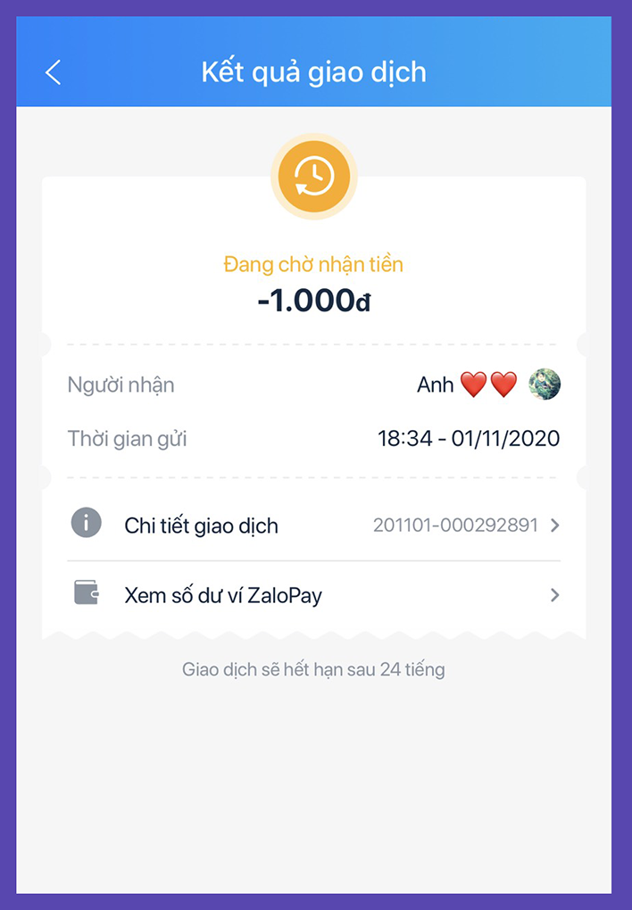 bạn đã chuyển tiền thành công và chờ người nhận xác nhận nhận tiền bạn đã chuyển tiền thành công và chờ người nhận xác nhận nhận tiền