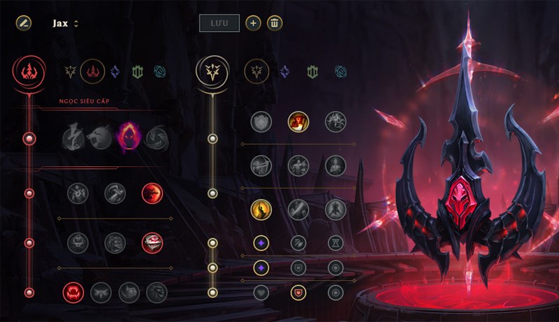 Bảng ngọc Jax - URF Bảng ngọc Jax - URF