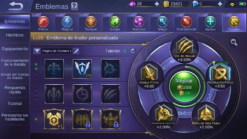 Cách lên bảng ngọc Mobile Legends Cách lên bảng ngọc Mobile Legends