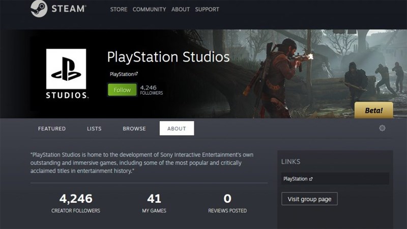 Thông tin cửa hàng PlayStation trên Steam Thông tin cửa hàng PlayStation trên Steam