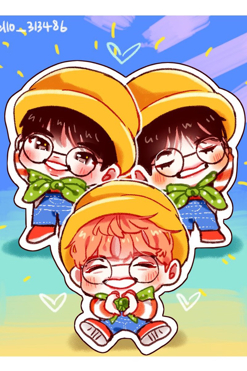Chibi cả nhóm BTS - 4 Chibi cả nhóm BTS - 4