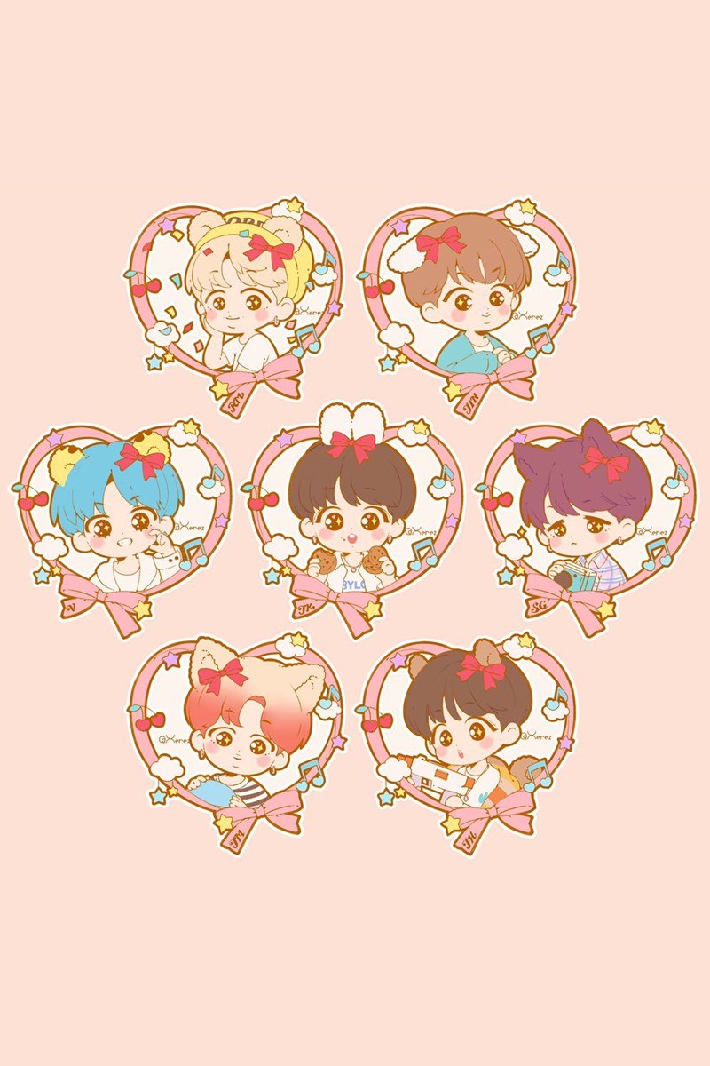 Chibi cả nhóm BTS - 10 Chibi cả nhóm BTS - 10