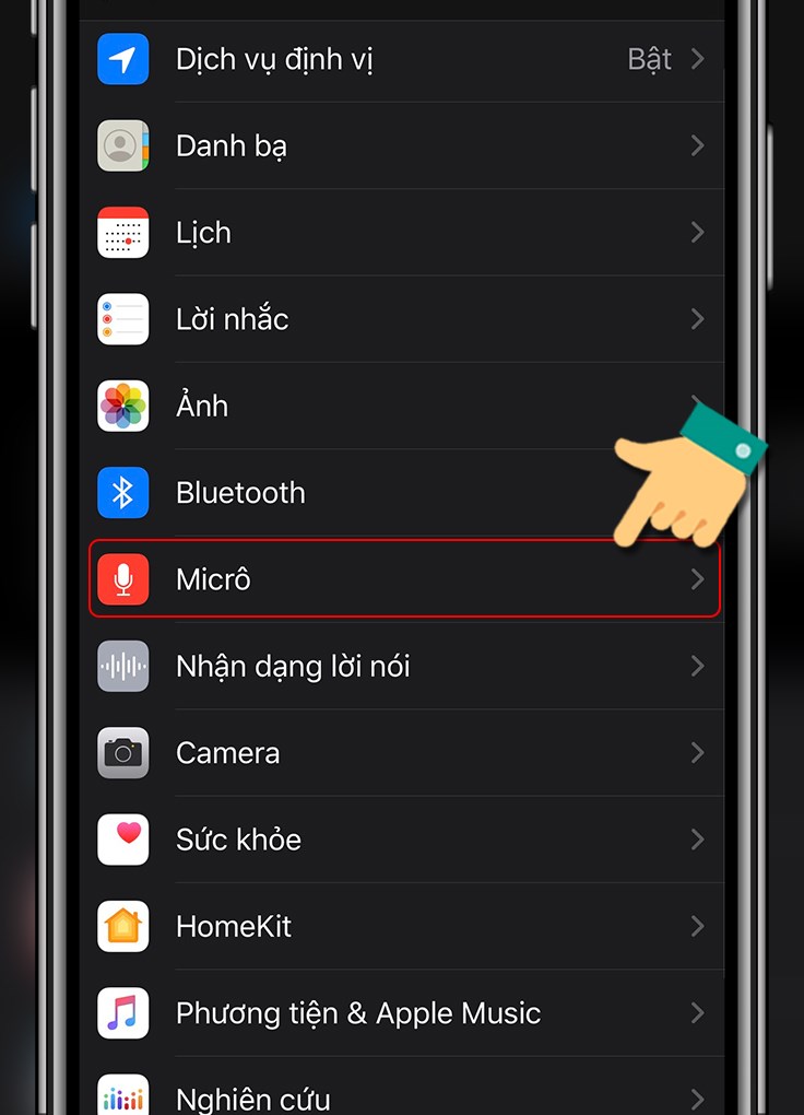 Chọn Micrô Chọn Micrô