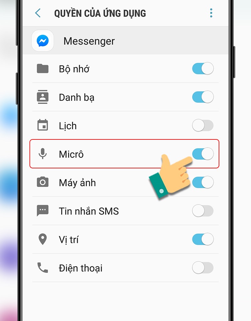 Cấp quyền truy cập Micrô Cấp quyền truy cập Micrô