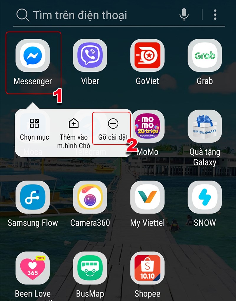 Gỡ cài đặt Messenger Gỡ cài đặt Messenger