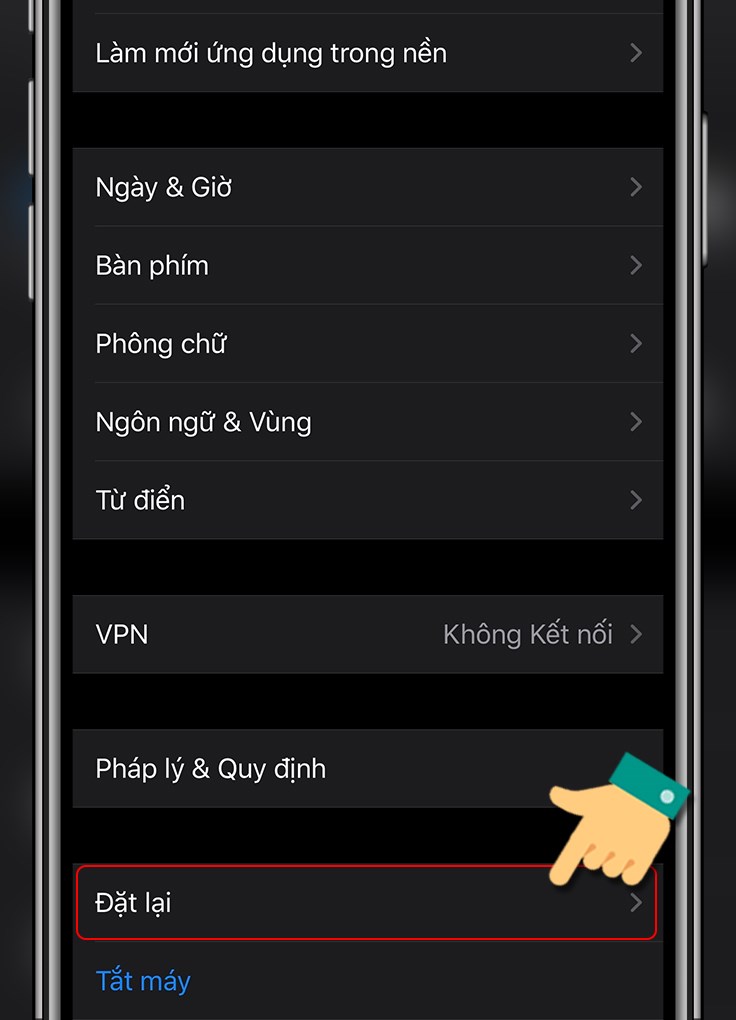 Chọn Đặt lại Chọn Đặt lại