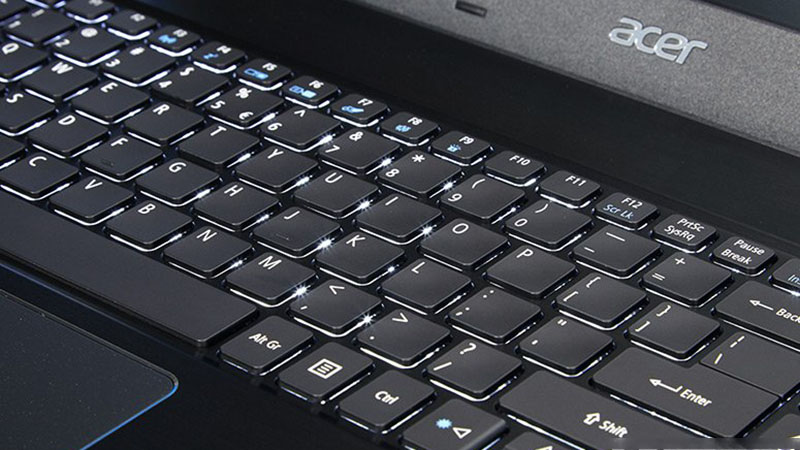 Hầu hết các dòng máy Acer đều được trang bị đèn bàn phím