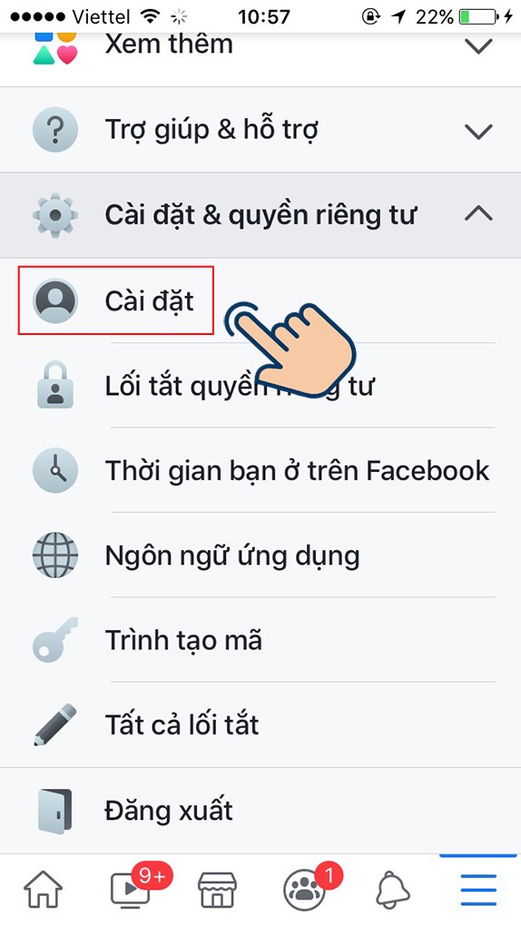 cach-chan-an-ban-be-de-chong-pha-nha-trong-coin-master4-574x1020-1 Chọn vào Cài đặt.