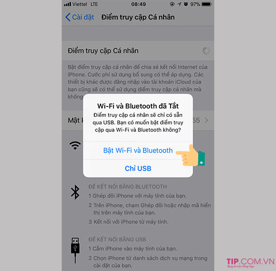 Hướng dẫn phát Wifi (Wifi Hotspot) trên iPhone bằng mạng 4G tốc độ cao Hướng dẫn phát Wifi (Wifi Hotspot) trên iPhone bằng mạng 4G tốc độ cao