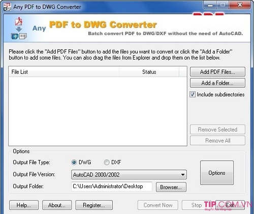 Cách chuyển file PDF sang Autocad miễn phí