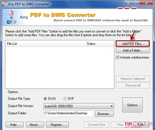 Cách chuyển file PDF sang Autocad miễn phí