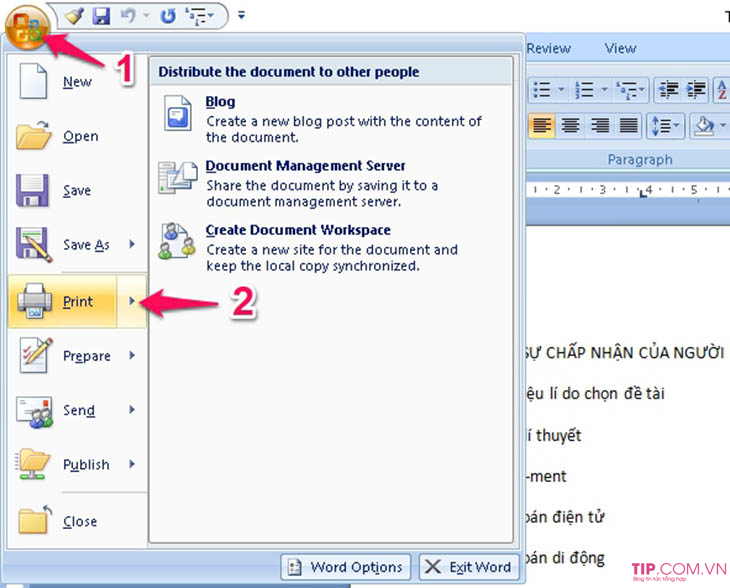 Cách chuyển file word sang pdf miễn phí