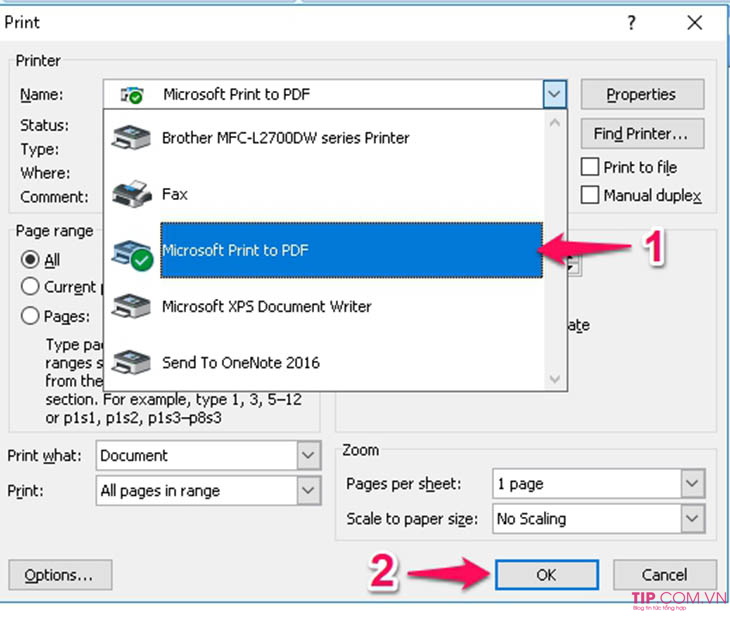 Cách chuyển file word sang pdf miễn phí