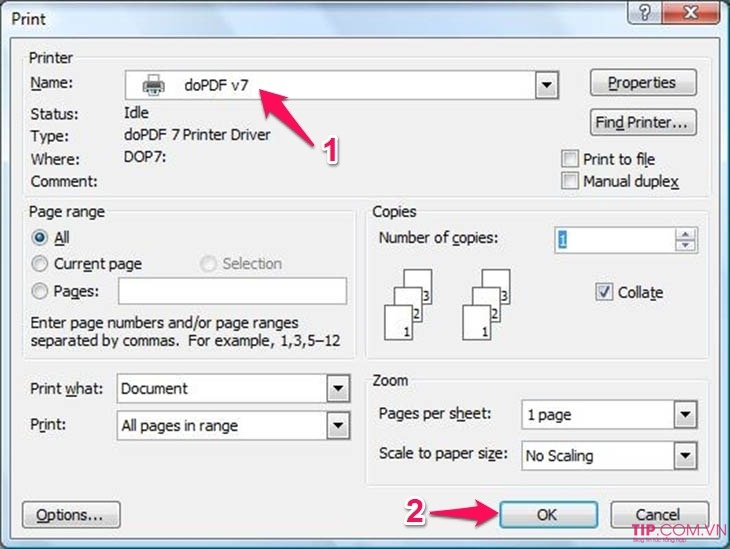 Cách chuyển file word sang pdf miễn phí