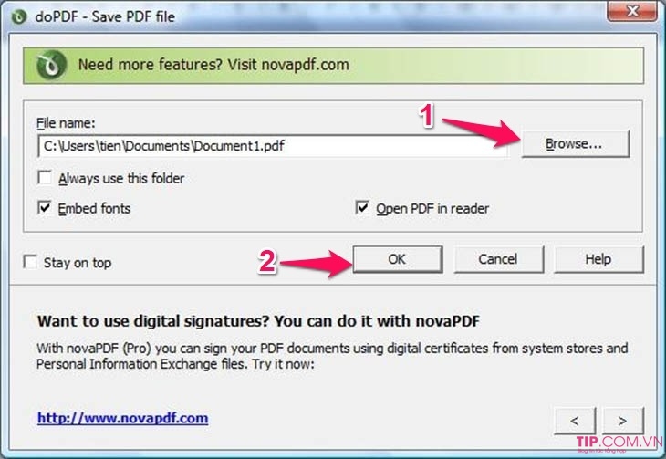 Cách chuyển file word sang pdf miễn phí
