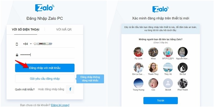 Cách đăn nhập Zalo trên web
