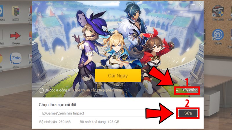 Chọn thư mục lưu game Chọn thư mục lưu game