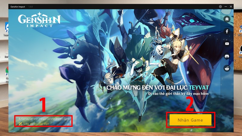 Chọn vị trí cài đặt game Chọn vị trí cài đặt game
