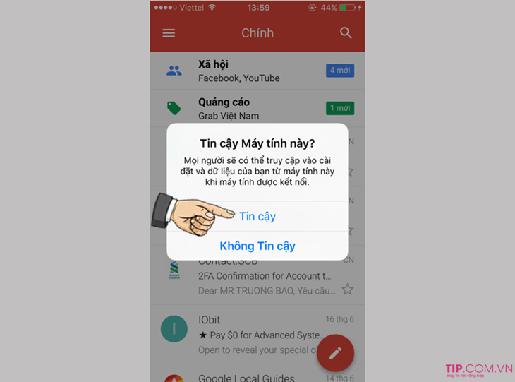 Cách kết nối iPhone với máy tính