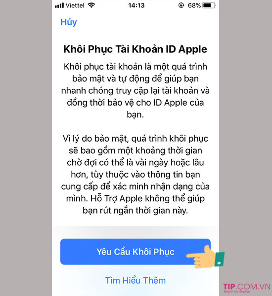 Cách lấy lại mật khẩu iCloud nhanh chóng